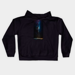 Milky Way over Wanaka Kids Hoodie